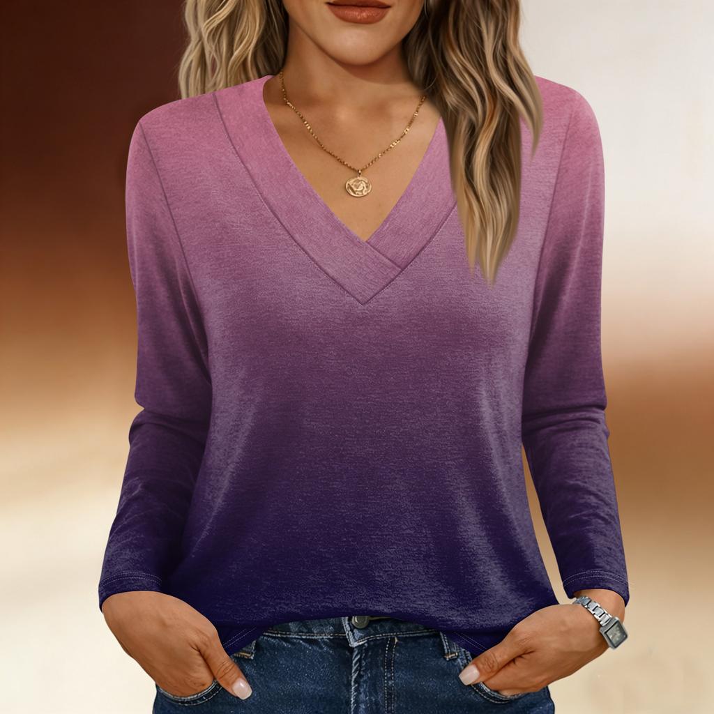 Μακρυμάνικα πουκάμισα για γυναίκες Χαριτωμένα γραφικά μπλουζάκια μπλουζάκια Casual Plus Size Basic Tops Πουλόβερ