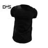 Herren Sport Top Rundhals Dünnes Schweißabsorbierendes Schnelltrocknendes Kurzarm-Einfarbiges Basketball-Trainings-Fitness-Workout-T-Shirt