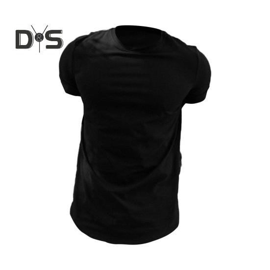 Men Sport Top Round Neck Thin Sweat Absorption Quick-drying Short Sleeve Solid Color Basketball Training Fitness Workout T-shirt