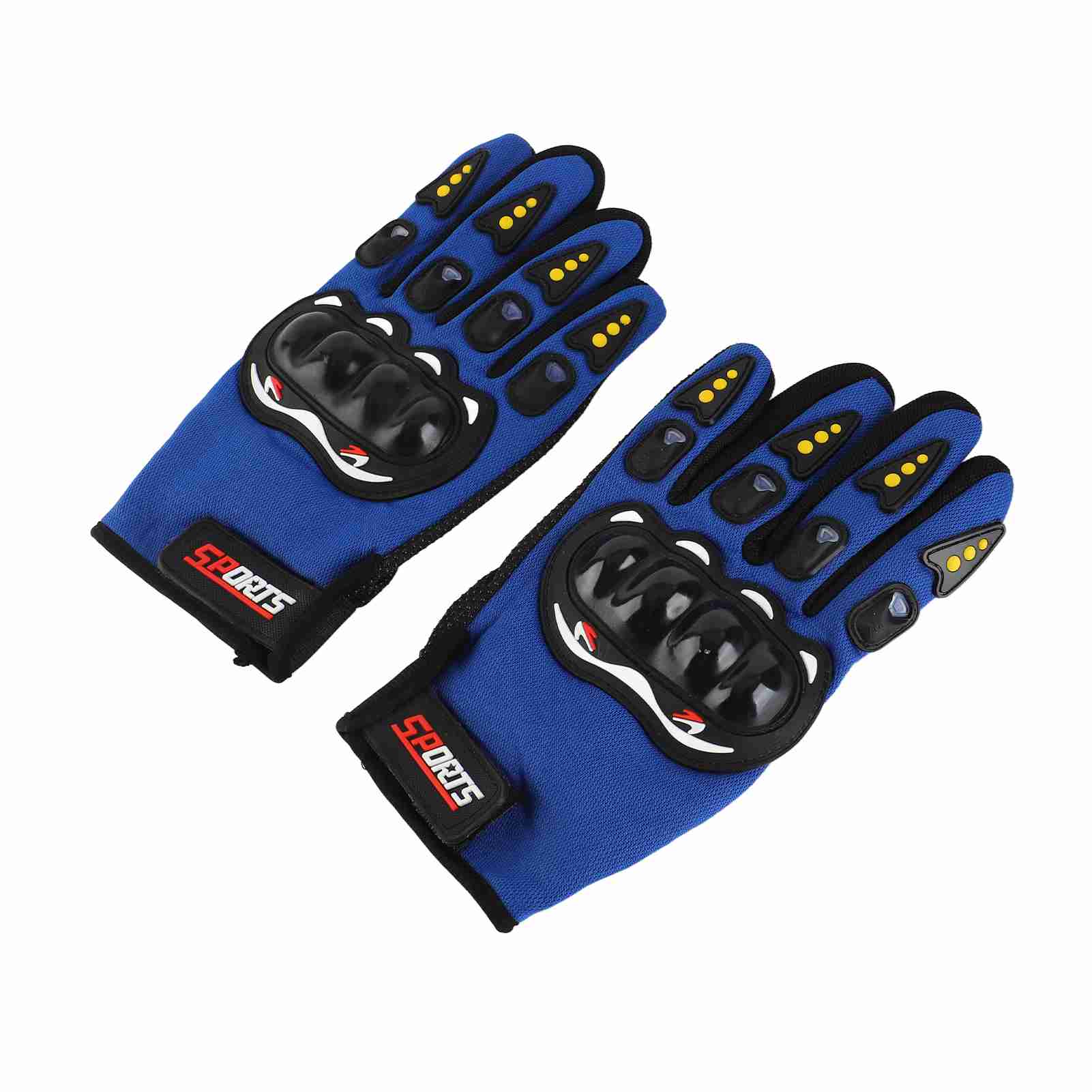 

Motorcycle Gloves Touchscreen Hard Knuckle Powersports Racing Gloves for Mountaineering Cycling Aerobics Red синій