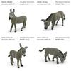Farm Animal Pvc Model Set With Static Donkey Figures For Collectors And Decor
