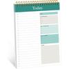 To Do List Notepad - Daily Planner Notepad Undated 52 Sheets Tear Off, 6.5" x 9.8" Checklist Productivity Organizer with Hourly Schedule for Tasks