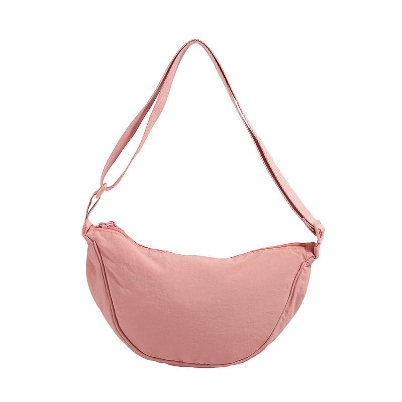 

Fashionable Casual Nylon Women s Crossbody Bag Shoulder Bag Large Capacity Handbag Women s Travel Shopping Bag Women s Wallet розовый