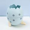 Egg Shape Pen Holder Lovely Stationery Storage Box Portable Pencil Case  Kids Boys Girls