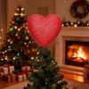 Red Heart Heart Tree Topper Coil Spring Heart Treetop Ornament  Christmas Holiday