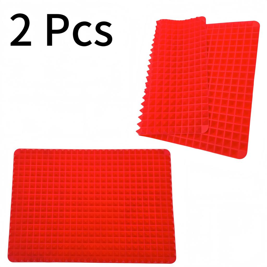 Silicone Large Size Non-Stick Pyramid Cooking Mat for Baking, Microwave Oven, and Pastry - Easy Cleanup and Durable