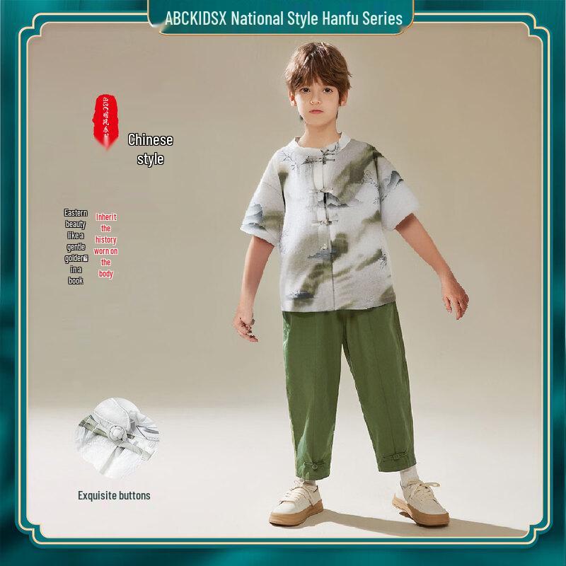 ABC KIDS Boys  Chinese Style Summer Set 140