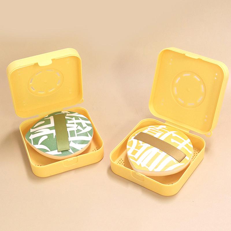 Large Powder Puff Storage Box Breathable Powder Puff Case Dual Use Of Dry Wet Do Not Eat Powder Makeup Sponge Organizer