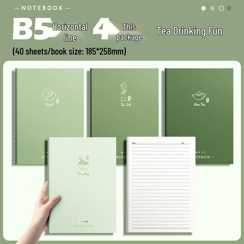 Gradient Soft Cover Notebook - Large Size, Thick, for Middle & High School Students