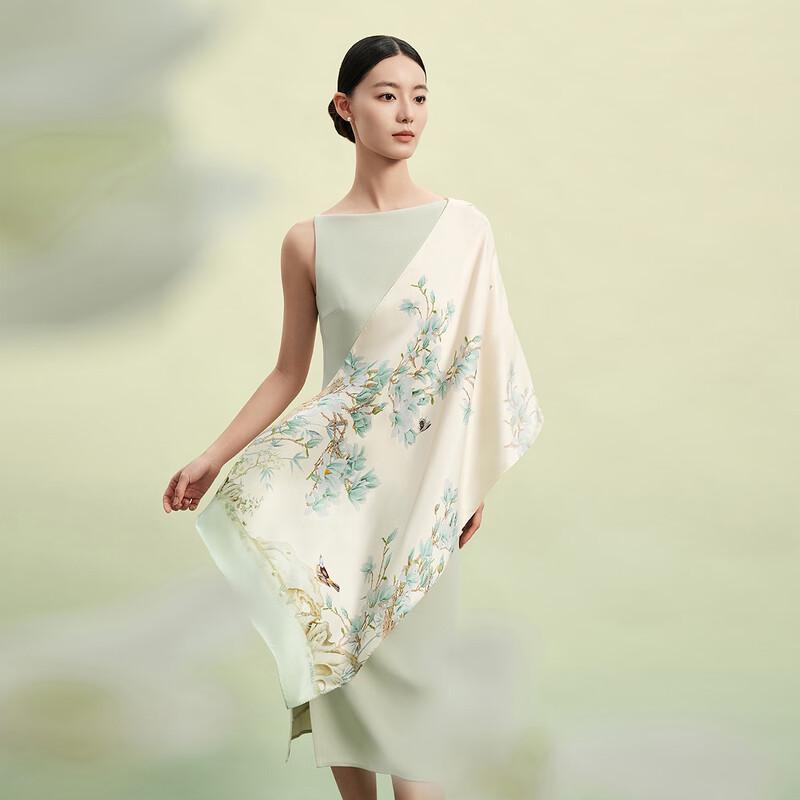 Wanshili x Forbidden City Twelve Flower Gods Mulberry Silk Scarf