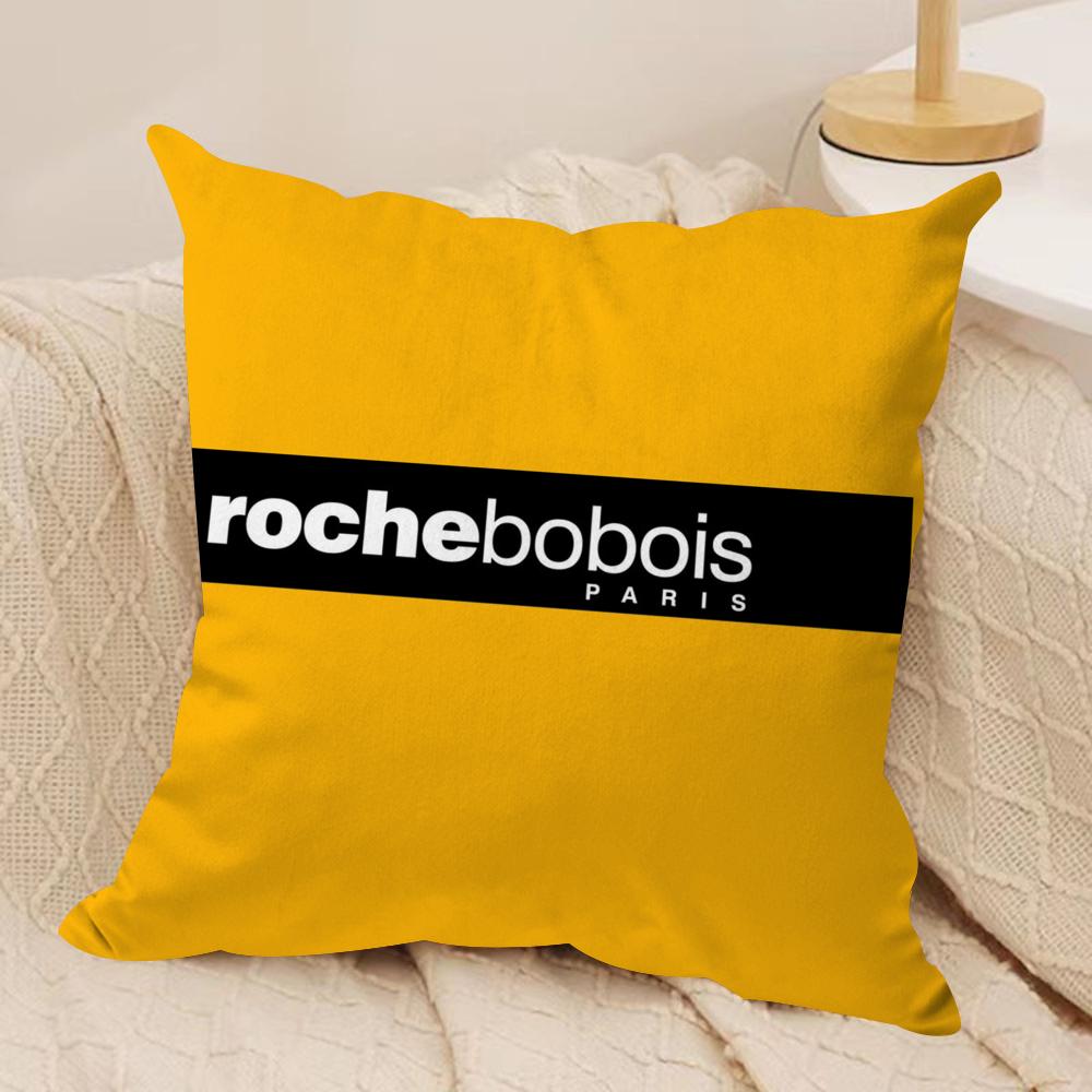 R-Roche Fashion B-Bobois Cushion Cover Soft Plush Double-Sided Printed Sofa Pillow Cushion Cover | All-Season Durable Decor Gift