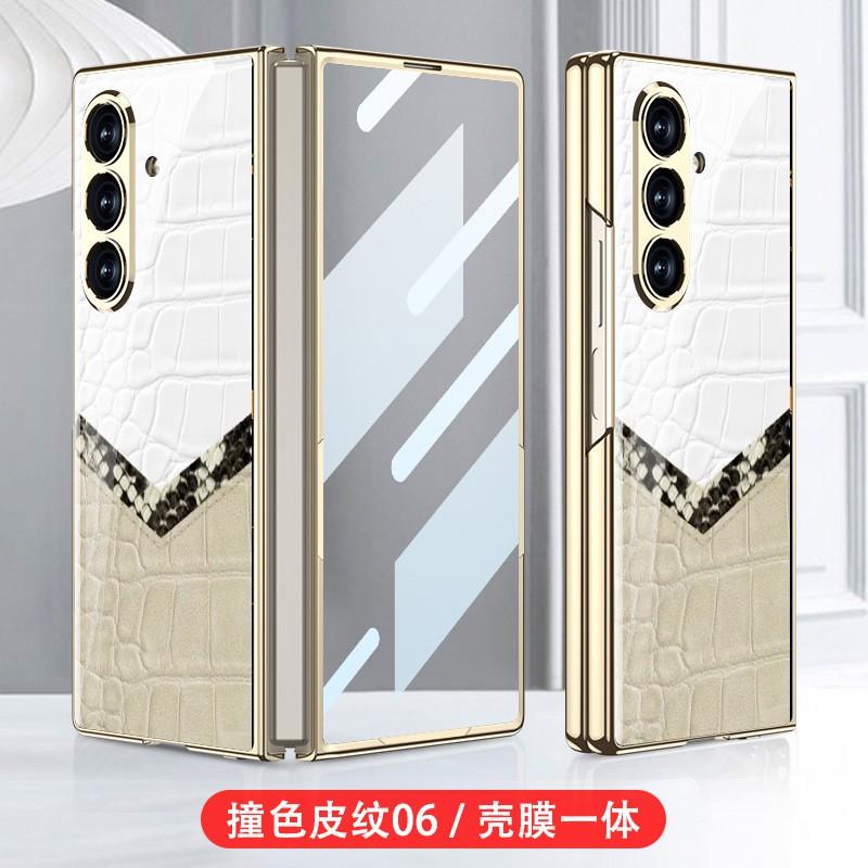 Galaxy Z Fold8 Ultra Schutzhülle Mit Galvanisiertem Glasrücken Künstlerisches Druckdesign Hartschalenabdeckung