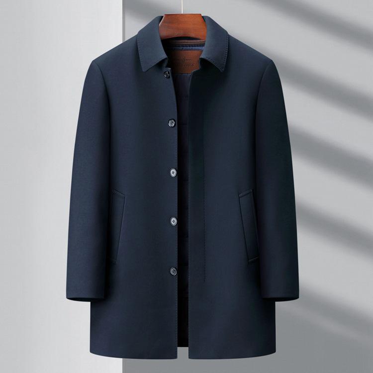 2025 Herren Business Casual Jacke mit abnehmbarem Daunenfutter - Winter Dicke Oberbekleidung