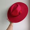 Elastisches Band Buntes Wildlederhut Herbst und Winter Damenfilzhut Breitkrempiger Hut Britischer Stil Retro Herrenhut Gorras Hombre