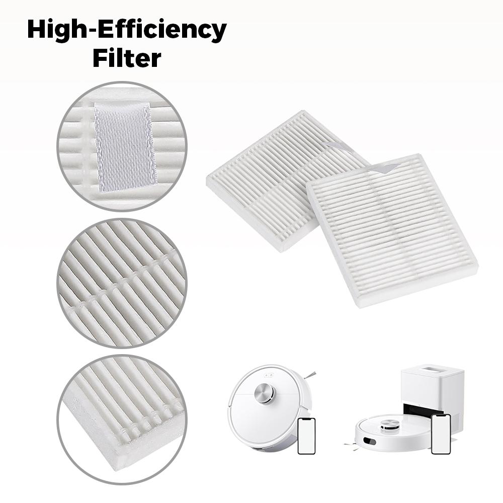 Für Roborock Q7 M5 M5+ / Q7 L5 L5+/ Q7 TF TF+ /Q7B Q7T+ Teile Hauptseitenbürste Wischlappen HEPA-Filter Saugroboter