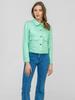 STYLISH SHORT WOMEN' JACKET WITH COLLAR
