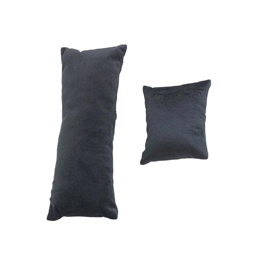 Weiche Samt Schmuck Ausstellungskissen Tragbarer Grauer Samt Armbandhalter Für Armbandaufbewahrung Und Uhren Organizer