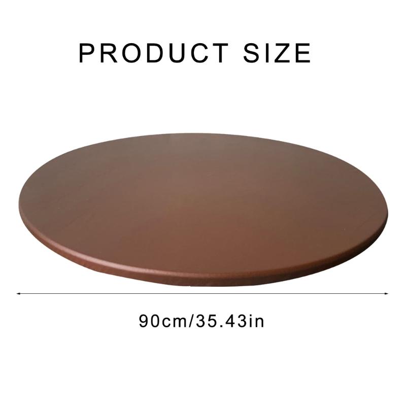 Polyester Round Tablecloth with Waterproofs Feature Table Cloth Cover Fit Tables Up to 90cm Spill Proof Table Cover