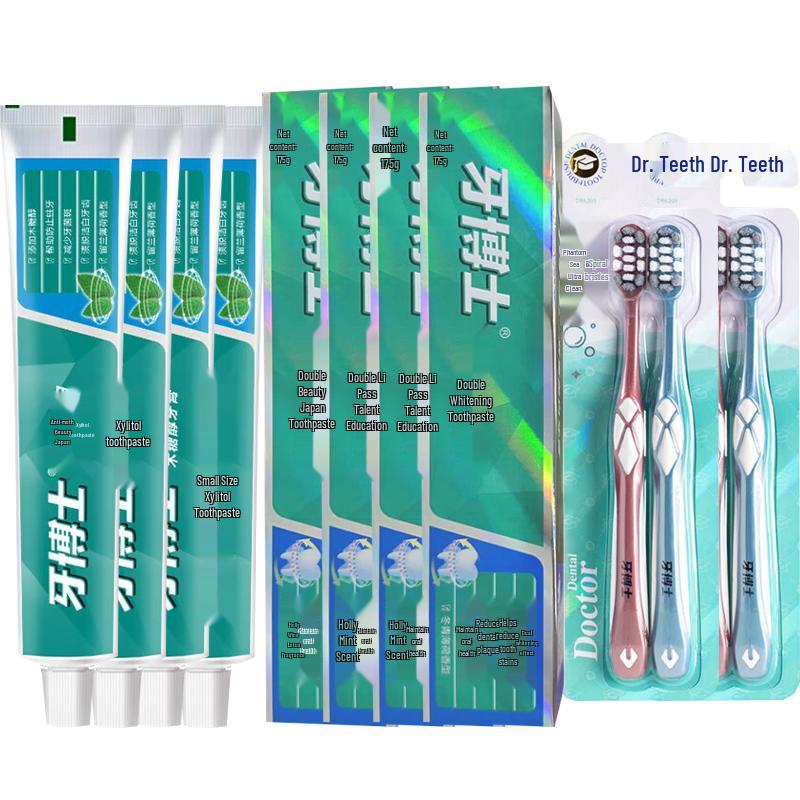 Dr. Dentist Xylitol & Dual-Action Whitening Toothpaste Bundle