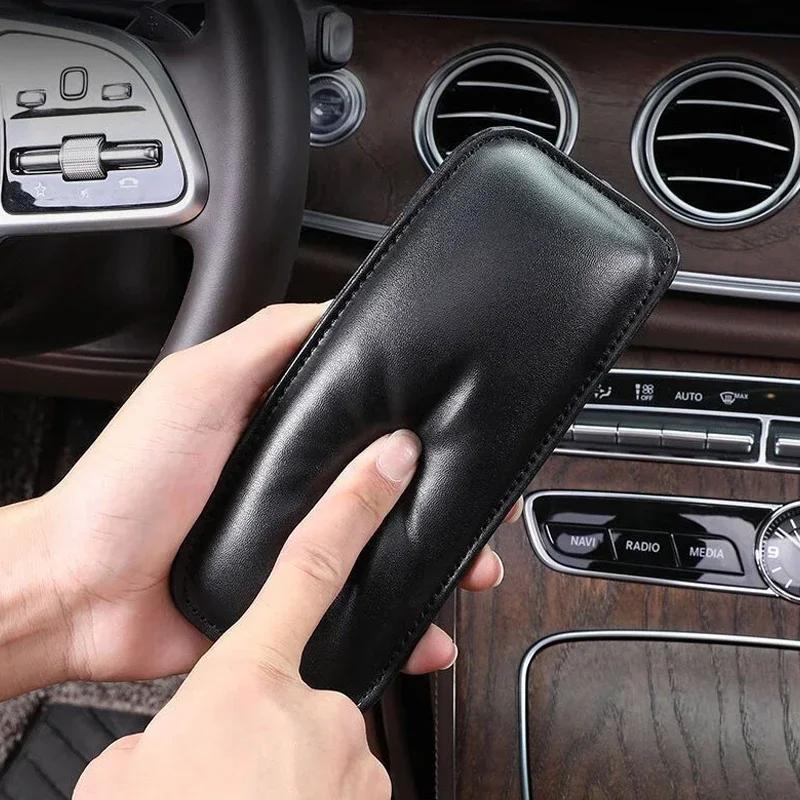 Leather Knee Pad Car Interior Pillow Comfortable Elastic Cushion for Toyota GR RAV4 Prius CHR Camry TRD GT86 Corolla Yaris Auris