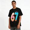 Fun Number 67 Dessert Print Casual T-Shirt Pure Cotton T-shirt
