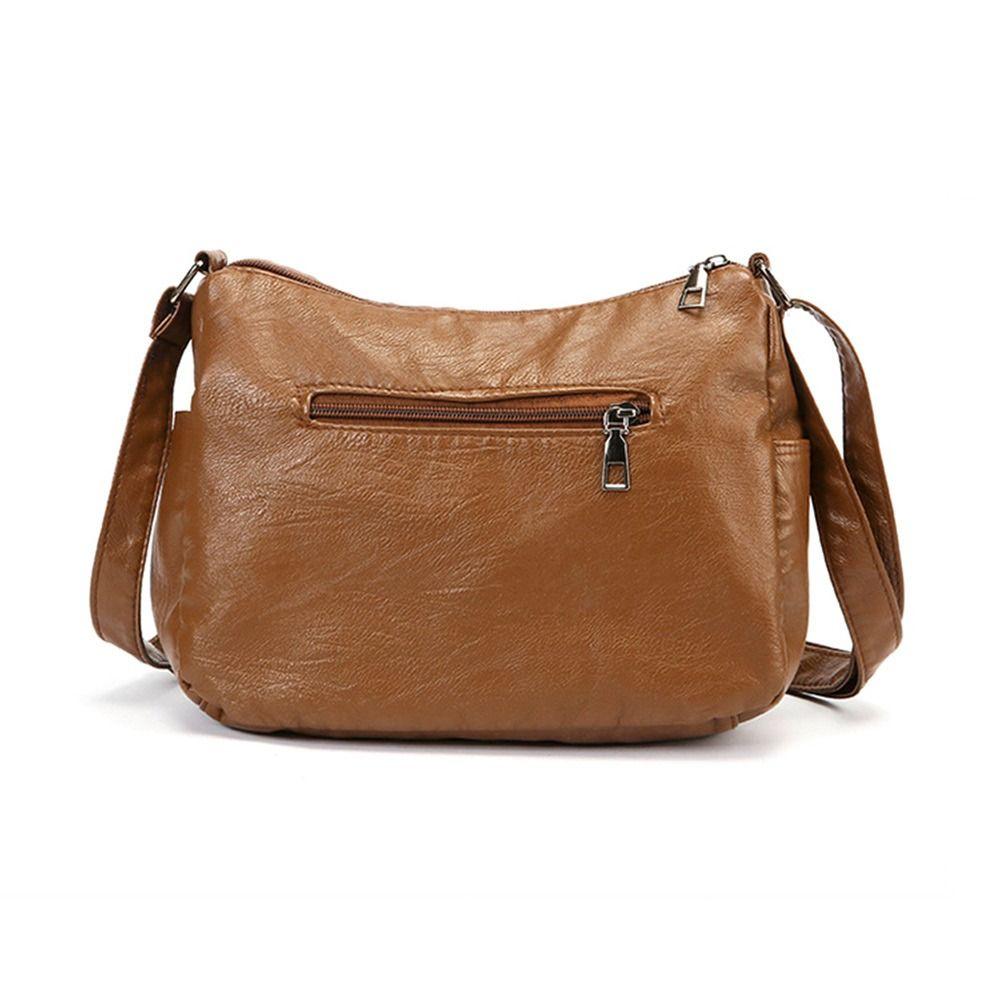 New Soft Leather Women's Bags Multi-Layer Pockets Crossbody Shoulder Bags Classic Luxury Handbags Ladies and Girls