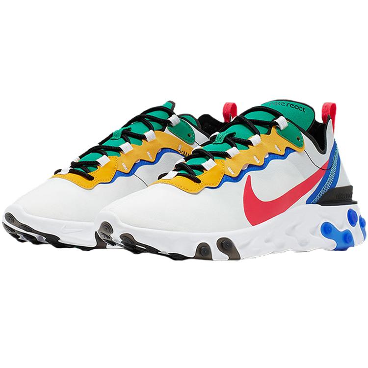 New Nike React Element 55 'White Gold Blue Green' CK2955-161
