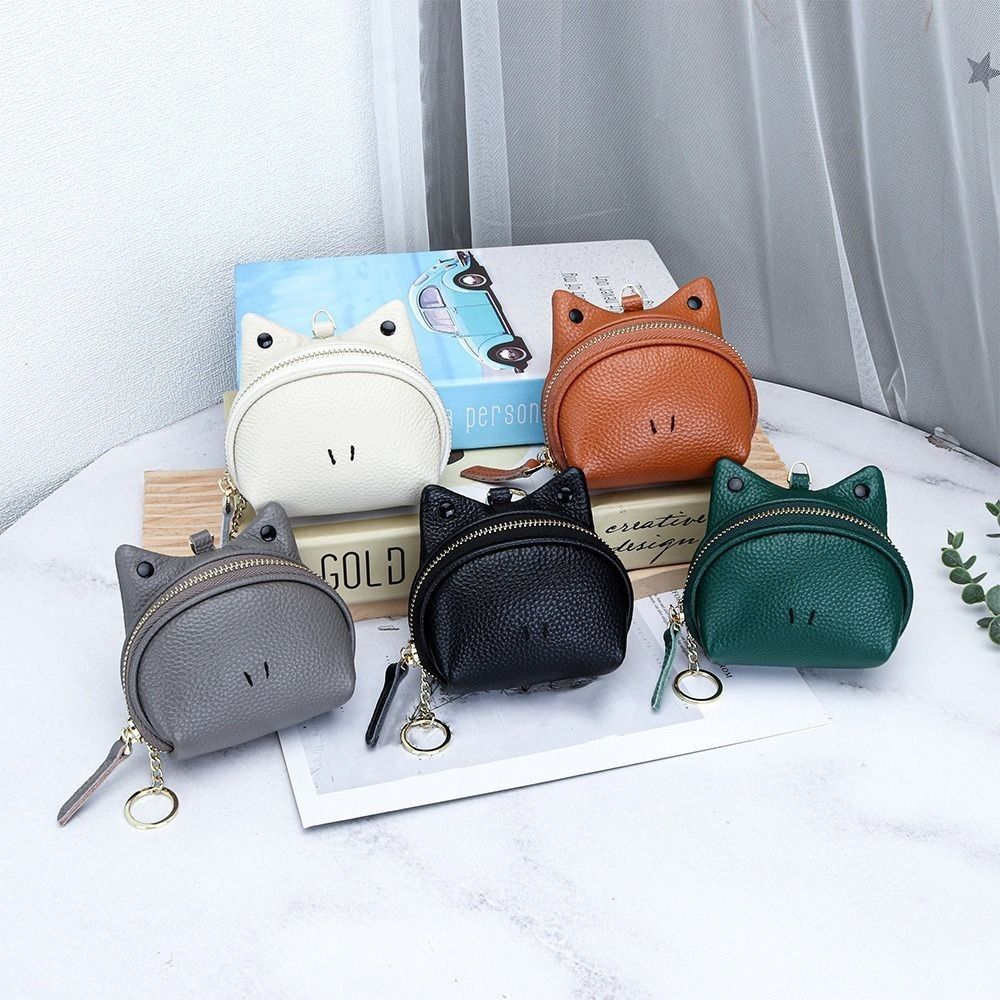 Fashionable Key Storage Small Bag Zipper Women's Leather Frog Coin Purse Storage Card Bag  Coin