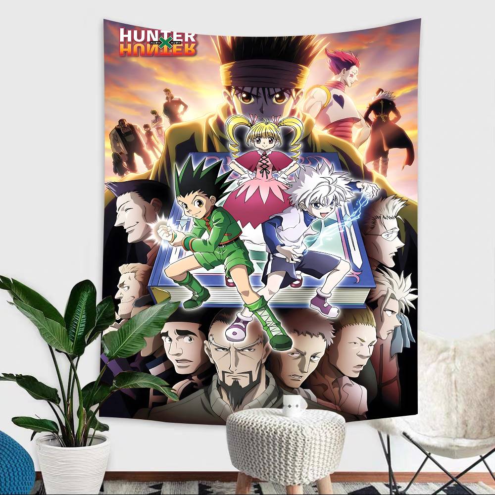 Anime Hunter X Hunter Theme Background Cloth Happy Party Baby Shower Supplies Decoration Banner Shooting Props