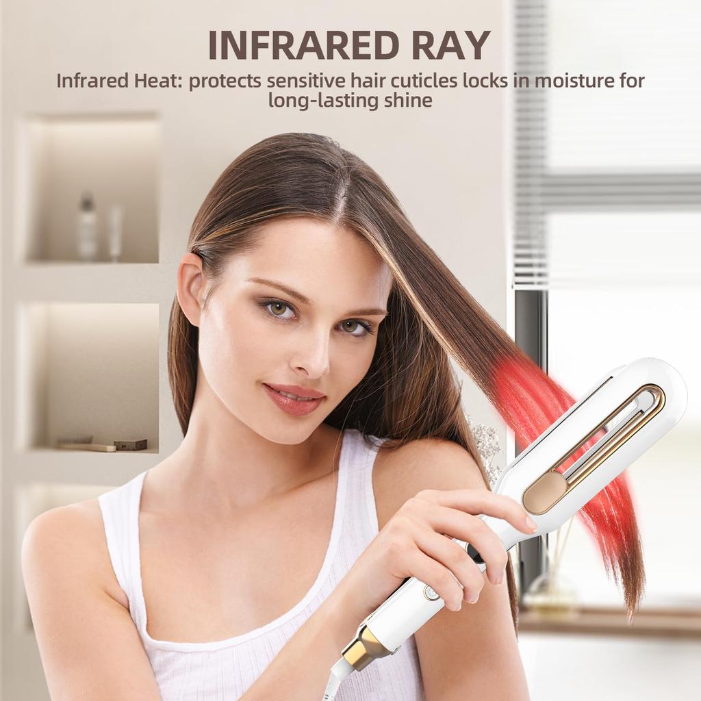 Pro Artist Black Gold Double Straight Dual Plate Hair Straightener |Faster Styling and Reduced Damage