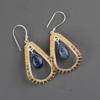 Sodalite Gemstone Jewelry, 925 Sterling Silver Earrings, Handmade Designer Earrings, Sodalite Jewelry Gift For Mother