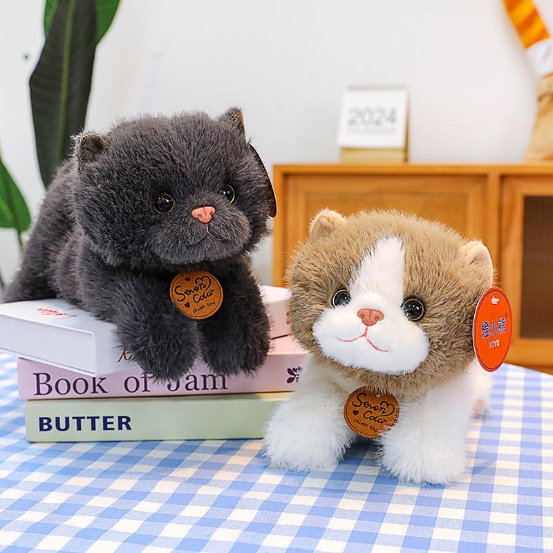 Cat Plush Toy Adorable Stuffed Doll Kids Collectors Gift Bedroom Decoration