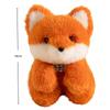 18cm Niedliche Plüschfuchs Begleiterpuppe Weiches Stofftier Kawaii Schlaftier Für Mädchenzimmer Dekoration Schreibtischdekoration Geschenk