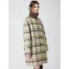 Cc Collect Alpaca Blend Check Half Coat C254msg023