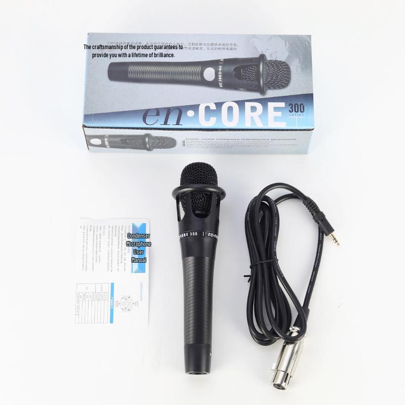 

E300 Handheld Metal Microphone & V8S Sound Card Set for Live Streaming and Recording