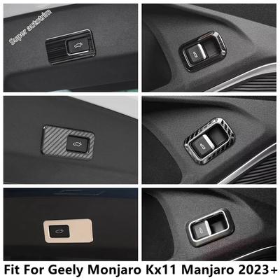 Rear Door Button Trunk Switch Control Panel Decoration Cover Trim Interior Accessories For Geely Monjaro Kx11 Manjaro 2024