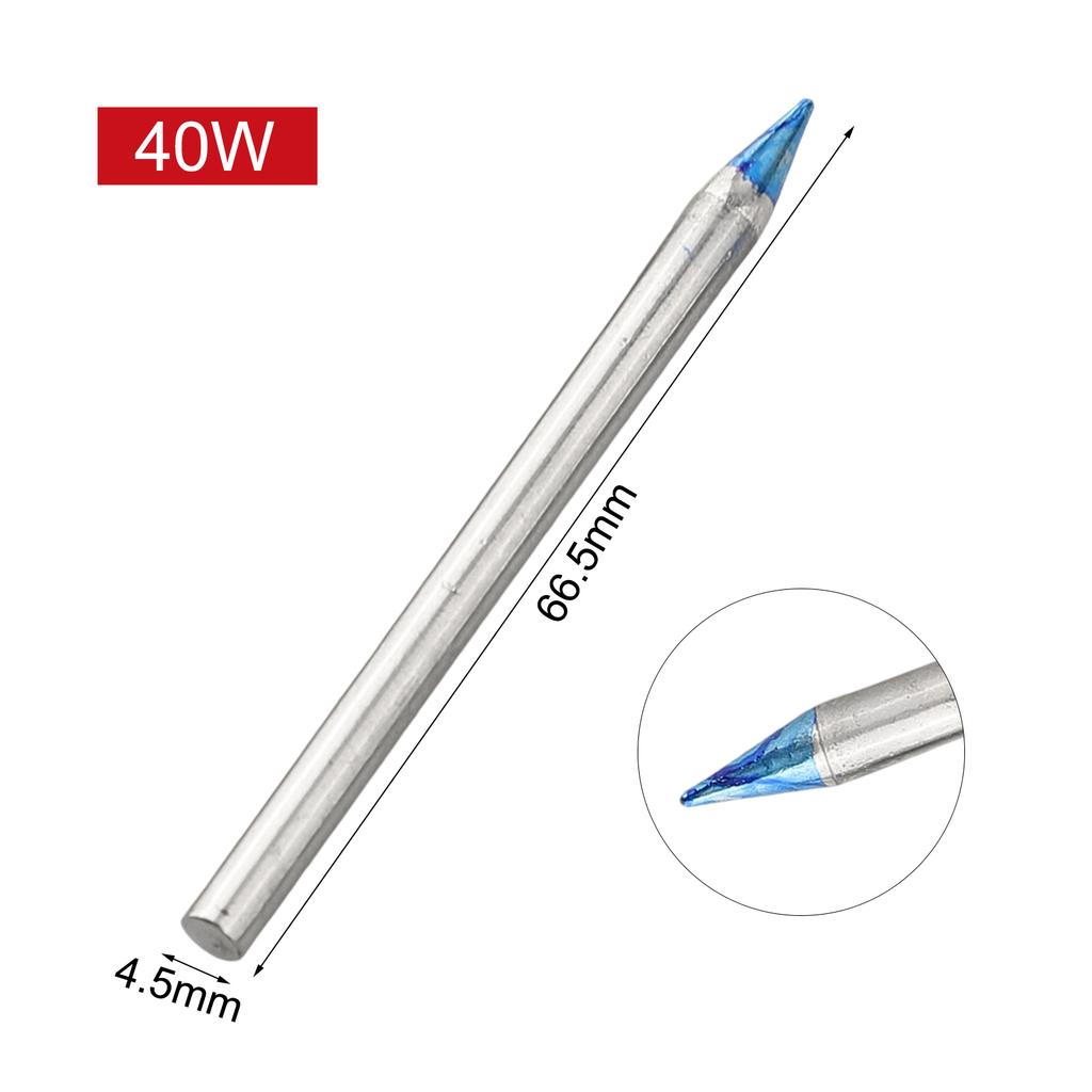 Multi Power Soldering Iron Tips 5PCS 30W To 150W Blue Copper Welding Accessories for External Heat Applications