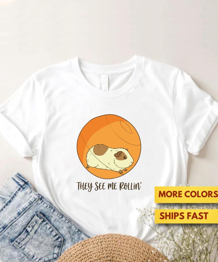 They See Me Rollin Shirt, Cute Hamster Keep Rolling Shirt, Cute Animal Lovers GifT shirt, Hamster Ball Shirt, Pet Parents Gift Tee