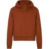 Sports Casual Solid Color Simple Hooded Knit Sweater Women Tops Sugar-Coffee 162517721S-2