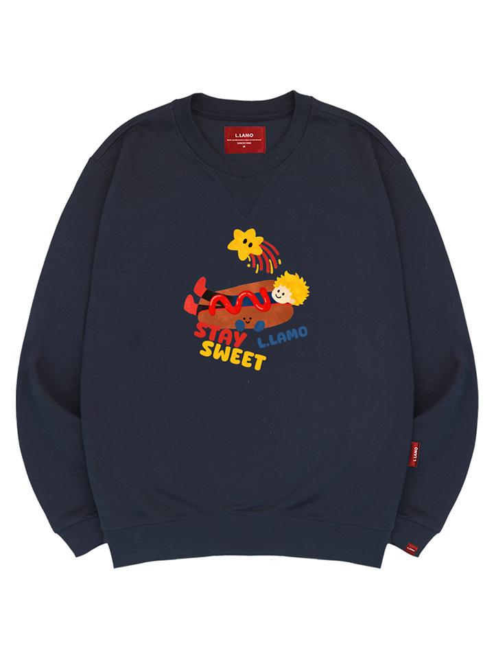Ellamo Hot Dog Prince Sweatshirt Unisex Big Size S~4Xl (Type A)