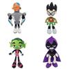 Colecție Adorabilă de Jucării de Pluș Teen Titans Go de 10 inch cu Robin Raven Cyborg