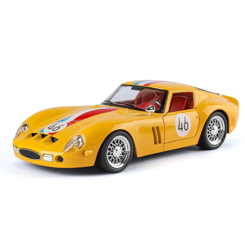 1/24 Maßstab Ferrari 250-GTO Legierungsauto Modell Simulation Ton und Licht Retro Sportwagen Spielzeugauto Sammlerstück Geschenk Ornament