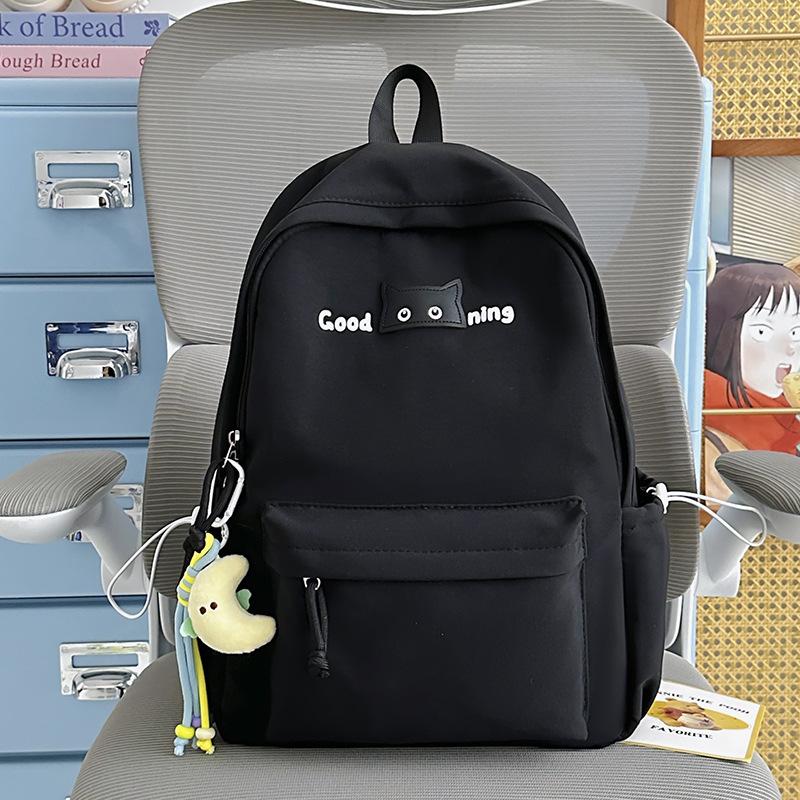 Schoolbag, Japanese-style INS fresh casual backpack, cute backpack for high school students, college students, high aesthetics, lightweight backpack