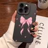 For Samsung Galaxy S25 S24 S23 S22 Ultra S21 FE A16 A55 A54 A53 A56 A15 A35 A36 A34 5G Case Pink Bow Flower Design Pattern Cover