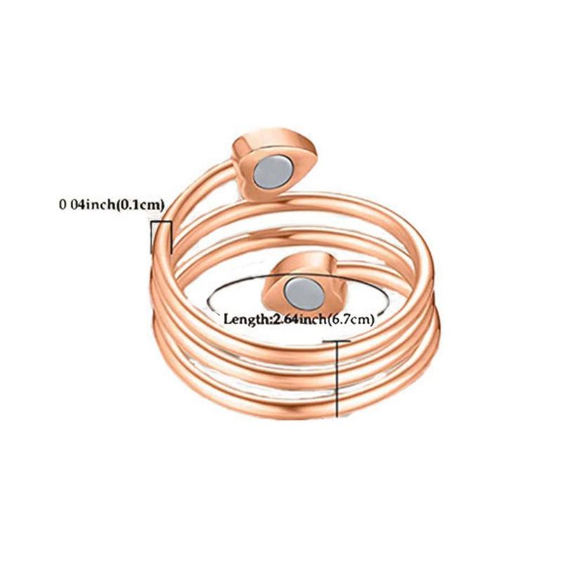 Magnet Lymph Detox Ring Love Heart Gift Women Men Magnet Therapy Rings for Pain Relief Carpal Tunnel Jewelry Gift