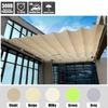 Outdoor Telescopic Rainproof Awning Patio Pergola Sun Canopy Terrace Sun Shelter Retractable Swimming Pool Wave Sunshade Sail