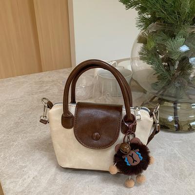 Modische kleine Tasche für Damen im Frühling und Sommer Vielseitige neue trendige und modische Umhängetasche Eimertasche Korbtasche