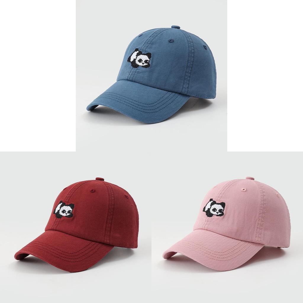 Bestickte Panda-Baseballkappe mit Sonnenschutz für den Sommer, Freizeitkleidung