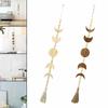 Home Decoration Boho Celestial Ornament Garland Wood Moon Phase Wood Bead Wall Hanging