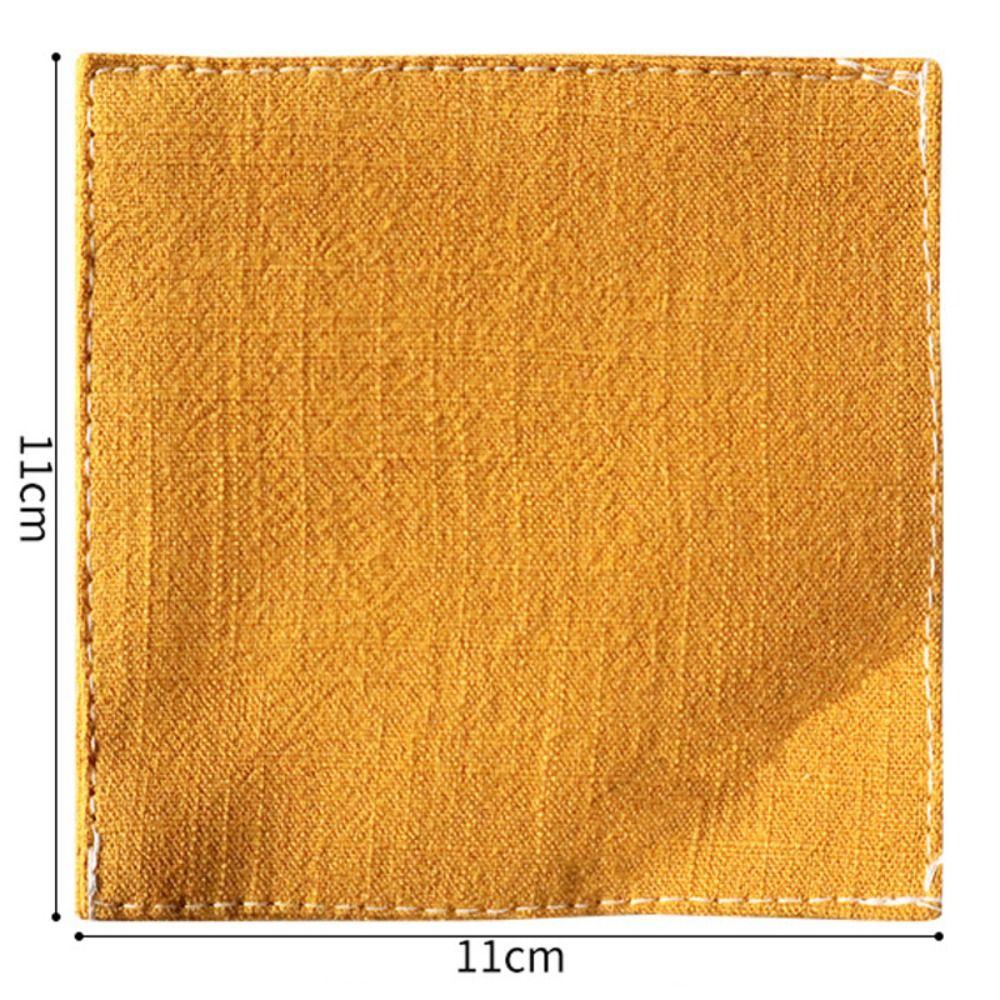 3Pcs Creative Double Cloth Placemat Durable Tea Cup Mat Kitchen Accessories Insulation Pad  Tea